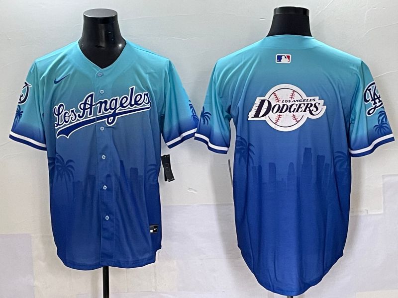 Men 2025 Los Angeles Dodgers Blank Blue Game Nike MLB Jersey style 62619